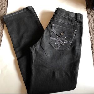 Bandolino denim jeans size 6 black EUC